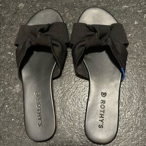 Rothy’s Black Slide Sandals